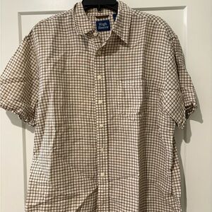 High Sierra Men’s Short Sleeve Button-Down Shirt – Size Large